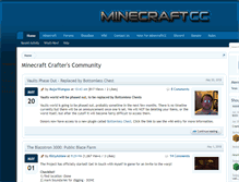 Tablet Screenshot of minecraftcc.com